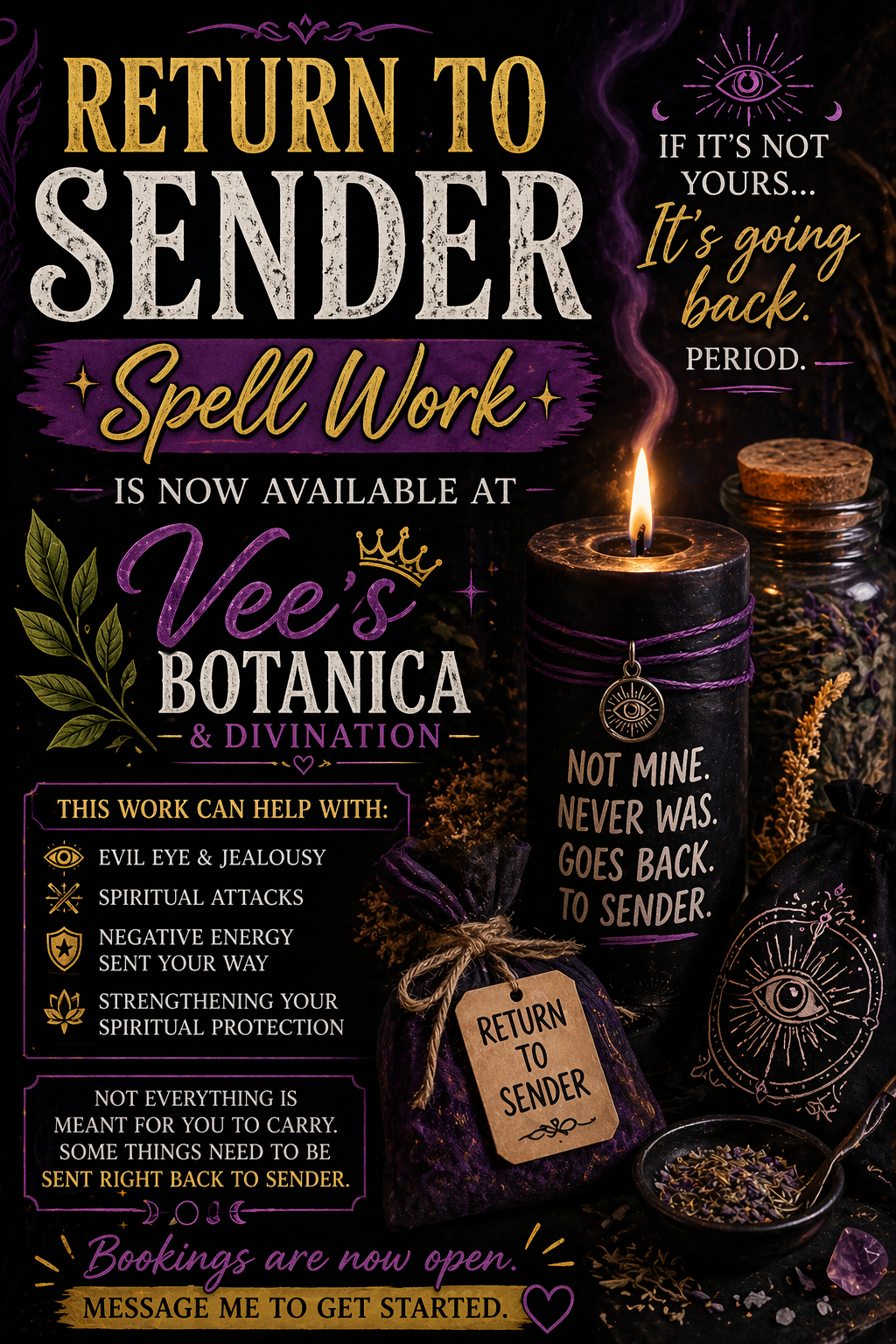 Return to Sender Spiritual Work 🖤✨