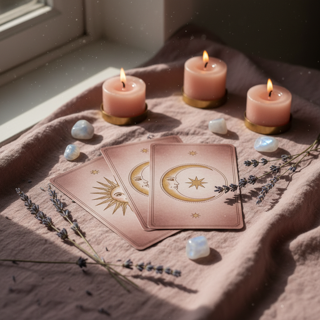Romantic Tarot Mauve Linen