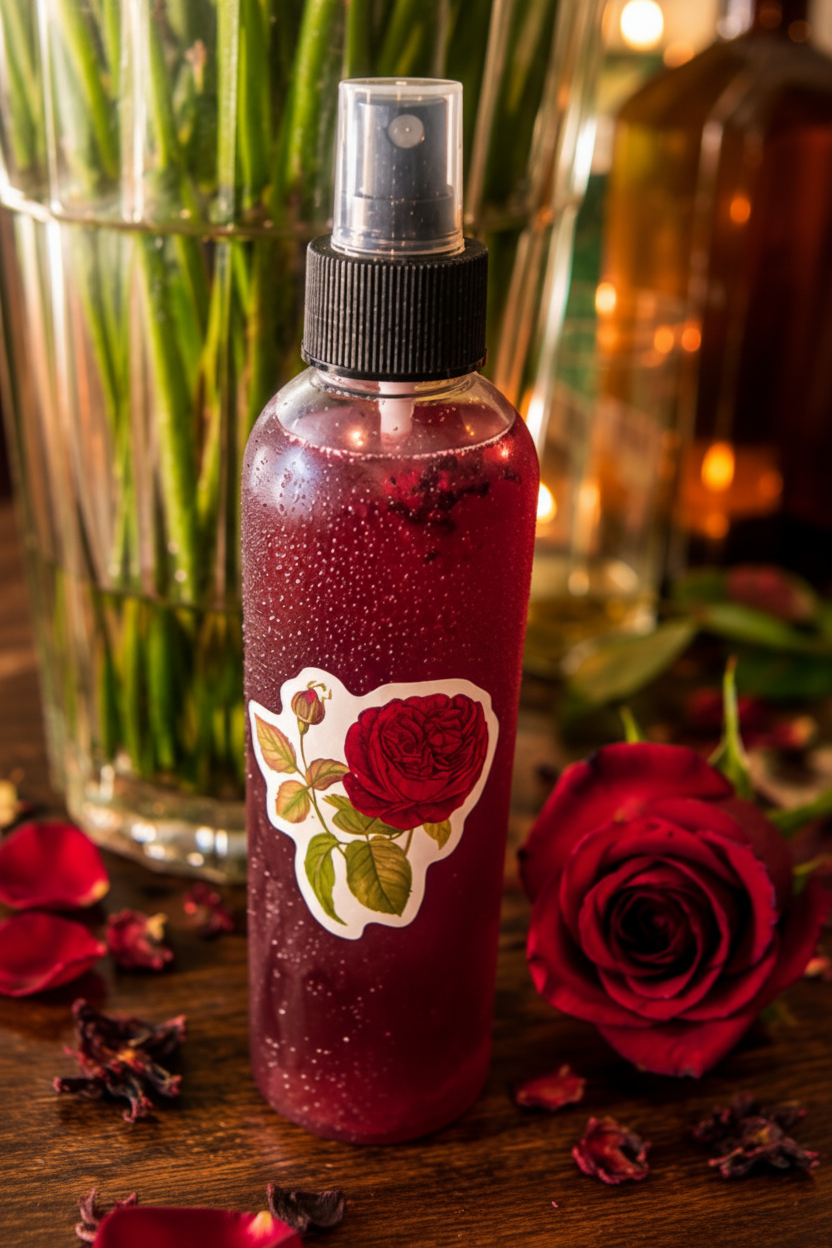 Summer Rose Flat Lay Enhanced
